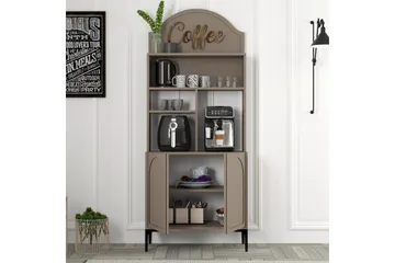 Bar Kaffeskap Hazim To Atlas / Svart - Atlas / Svart - Oppbevaring - Skap - Barskap