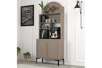 Bar Kaffeskap Hazim To Atlas / Svart - Atlas / Svart - Oppbevaring - Skap - Barskap