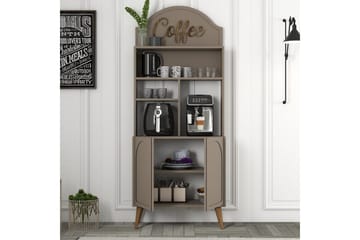 Bar Kaffeskap Hazim To Atlas / Valnøtt - Atlas / Valnøtt - Oppbevaring - Skap - Barskap