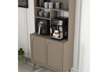 Bar Kaffeskap Hazim To Atlas / Valnøtt - Atlas / Valnøtt - Oppbevaring - Skap - Barskap
