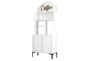 Bar Kaffeskap Hazim To Hvit / Svart