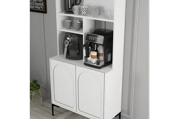 Bar Kaffeskap Hazim To Hvit / Svart - Hvit / Svart - Oppbevaring - Skap - Barskap