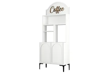 Bar Kaffeskap Hazim To Hvit / Svart