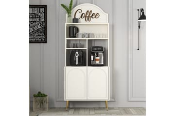 Bar Kaffeskap Hazim To Krem / Gull - Krem / Gull - Oppbevaring - Skap - Barskap