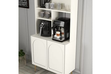 Bar Kaffeskap Hazim To Krem / Gull - Krem / Gull - Oppbevaring - Skap - Barskap