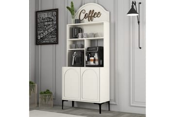 Bar Kaffeskap Hazim To Krem / Svart - Krem / Svart - Oppbevaring - Skap - Barskap