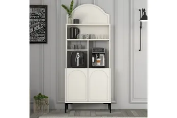 Bar Kaffeskap Hazim To Krem / Svart - Krem / Svart - Oppbevaring - Skap - Barskap