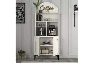 Bar Kaffeskap Hazim To Krem / Svart - Krem / Svart - Oppbevaring - Skap - Barskap