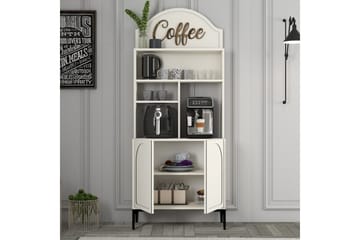 Bar Kaffeskap Hazim To Krem / Svart - Krem / Svart - Oppbevaring - Skap - Barskap