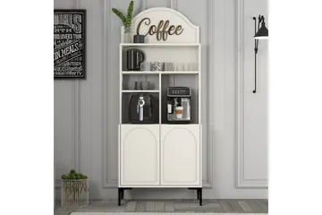 Bar Kaffeskap Hazim To Krem / Svart - Krem / Svart - Oppbevaring - Skap - Barskap