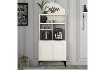 Bar Kaffeskap Hazim To Krem / Svart - Krem / Svart - Oppbevaring - Skap - Barskap