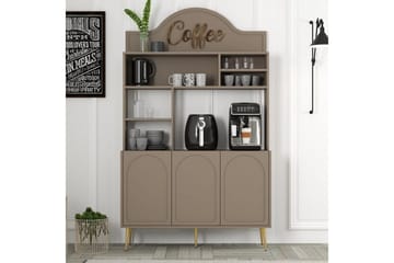 Bar Kaffeskap Hazim Tre Atlas / Gull - Atlas / Gull - Oppbevaring - Skap - Barskap