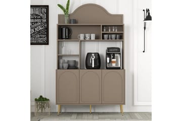 Bar Kaffeskap Hazim Tre Atlas / Gull - Atlas / Gull - Oppbevaring - Skap - Barskap