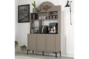 Bar Kaffeskap Hazim Tre Atlas / Svart - Atlas / Svart - Oppbevaring - Skap - Barskap