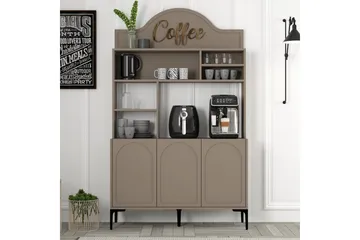 Bar Kaffeskap Hazim Tre Atlas / Svart - Atlas / Svart - Oppbevaring - Skap - Barskap