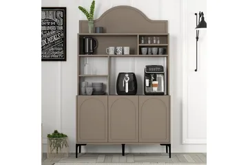 Bar Kaffeskap Hazim Tre Atlas / Svart - Atlas / Svart - Oppbevaring - Skap - Barskap