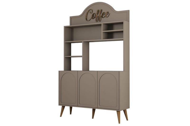 Bar Kaffeskap Hazim Tre Atlas / Valnøtt, Atlas / Valnøtt