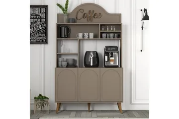 Bar Kaffeskap Hazim Tre Atlas / Valnøtt - Atlas / Valnøtt - Oppbevaring - Skap - Barskap