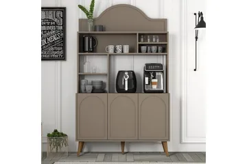 Bar Kaffeskap Hazim Tre Atlas / Valnøtt - Atlas / Valnøtt - Oppbevaring - Skap - Barskap