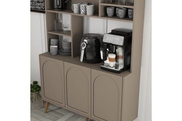 Bar Kaffeskap Hazim Tre Atlas / Valnøtt - Atlas / Valnøtt - Oppbevaring - Skap - Barskap