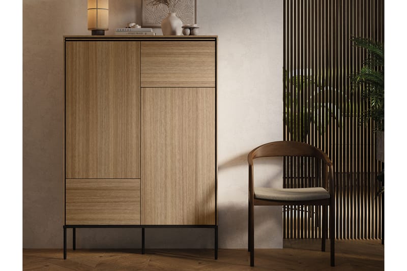 Basici Highboard - Brun - Oppbevaring - Skap - Oppbevaringsskap