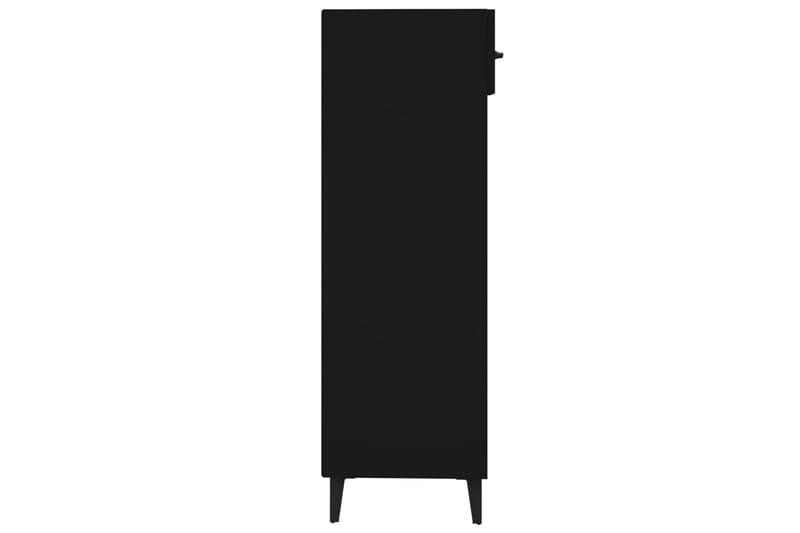 beBasic Skoskap svart 30x35x105 cm konstruert tre - Svart - Entreoppbevaring - Skoskap - Oppbevaringsskap
