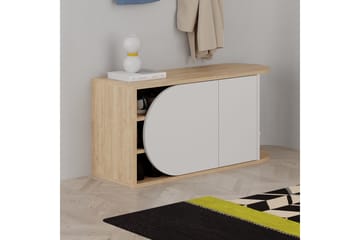 Berriaren Skoskap 104 cm - Eik/Hvit - Oppbevaring - Skap - Oppbevaringsskap