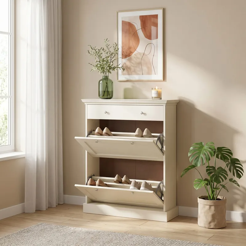 Binz skoskap 80x105 cm - Kasjmir - Oppbevaring - Skap - Oppbevaringsskap