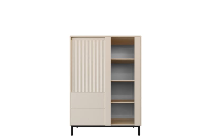 Bjurholm Vitrineskap 104x146 cm, Beige