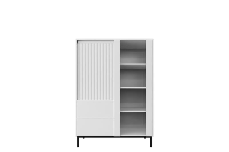Bjurholm Vitrineskap 104x146 cm - Hvit - Oppbevaring - Skap - Vitrineskap