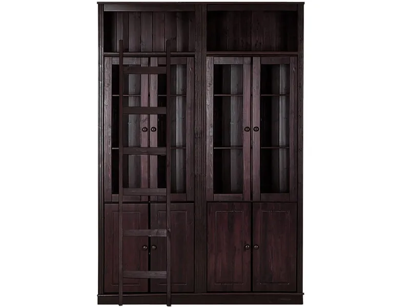 Bokhylle Loft24 Anita Havana/lakk - Havana/lakk - Oppbevaring - Skap - Vitrineskap
