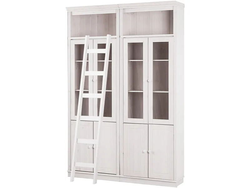 Bokhylle Loft24 Anita Hvit/lakk, Hvit/lakk