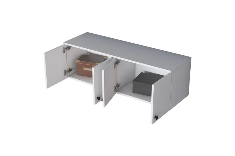 Calros Hörnskåp - Hvit - Oppbevaring - Skap - Hjørneskap