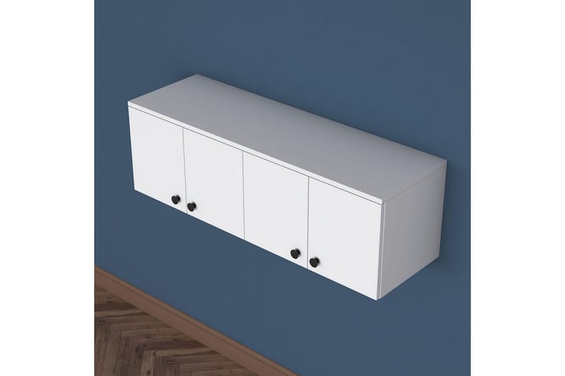 Calros Hörnskåp - Hvit - Oppbevaring - Skap - Hjørneskap