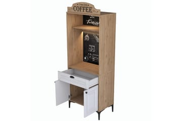 Cerreta Høyskap 170,4 cm - Brun/Hvit - Oppbevaring - Skap - Oppbevaringsskap