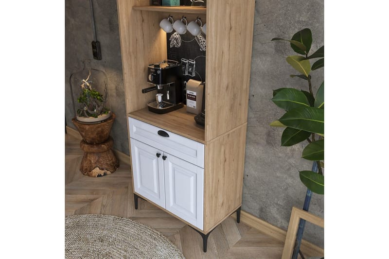 Cerreta Høyskap 170,4 cm - Brun/Hvit - Oppbevaring - Skap - Oppbevaringsskap