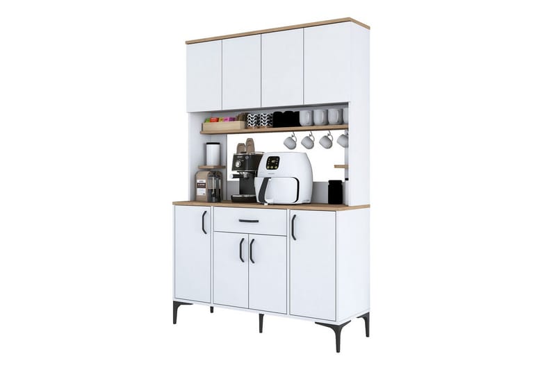 Cerreta Høyskap 184,2 cm - Hvit - Oppbevaring - Skap - Oppbevaringsskap