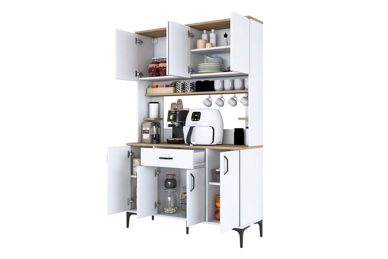 Cerreta Høyskap 184,2 cm - Hvit - Oppbevaring - Skap - Oppbevaringsskap