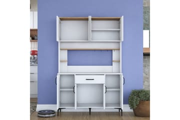 Cerreta Høyskap 184,2 cm - Natur/Hvit - Oppbevaring - Skap - Oppbevaringsskap