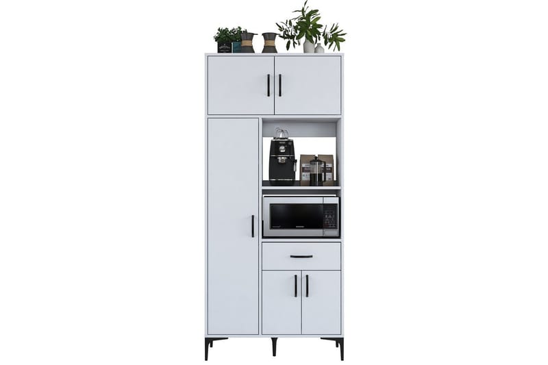 Cerreta Høyskap 198,6 cm - Hvit - Oppbevaring - Skap - Oppbevaringsskap