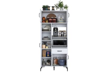 Cerreta Høyskap 198,6 cm - Hvit - Oppbevaring - Skap - Oppbevaringsskap
