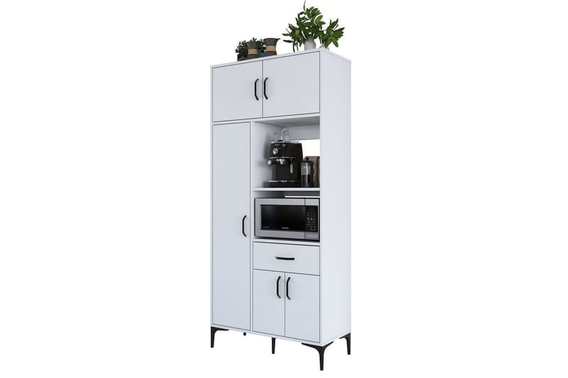 Cerreta Høyskap 198,6 cm - Hvit - Oppbevaring - Skap - Oppbevaringsskap