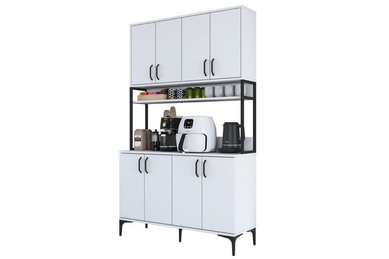 Cerreta Høyskap 198,6 cm - Hvit - Oppbevaring - Skap - Oppbevaringsskap
