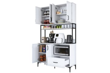 Cerreta Høyskap 198,6 cm - Hvit - Oppbevaring - Skap - Oppbevaringsskap