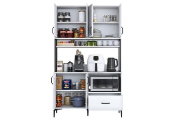 Cerreta Høyskap 198,6 cm - Hvit - Oppbevaring - Skap - Oppbevaringsskap