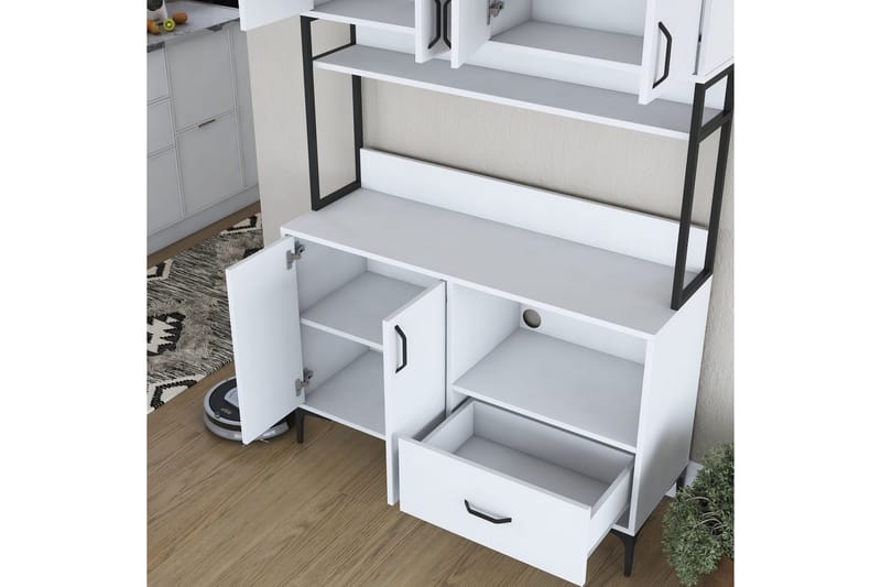 Cerreta Høyskap 198,6 cm - Hvit - Oppbevaring - Skap - Oppbevaringsskap