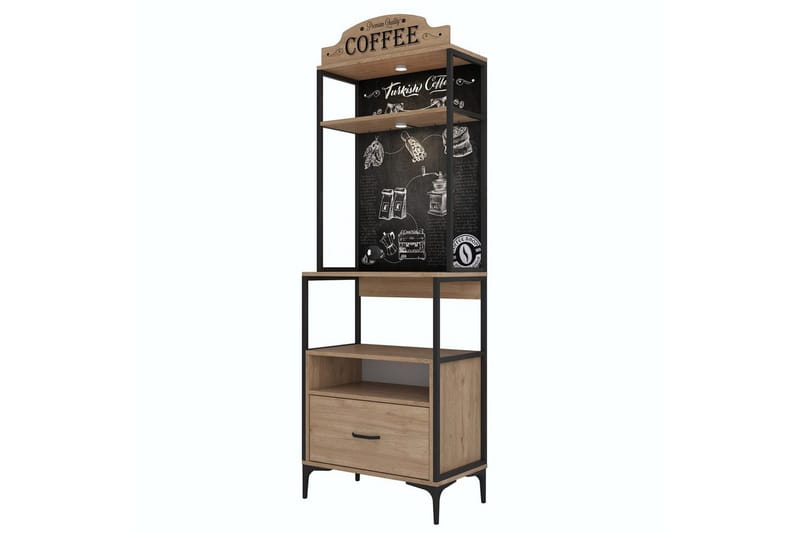 Cerreta Høyskap 206,8 cm - Brun - Oppbevaring - Skap - Oppbevaringsskap
