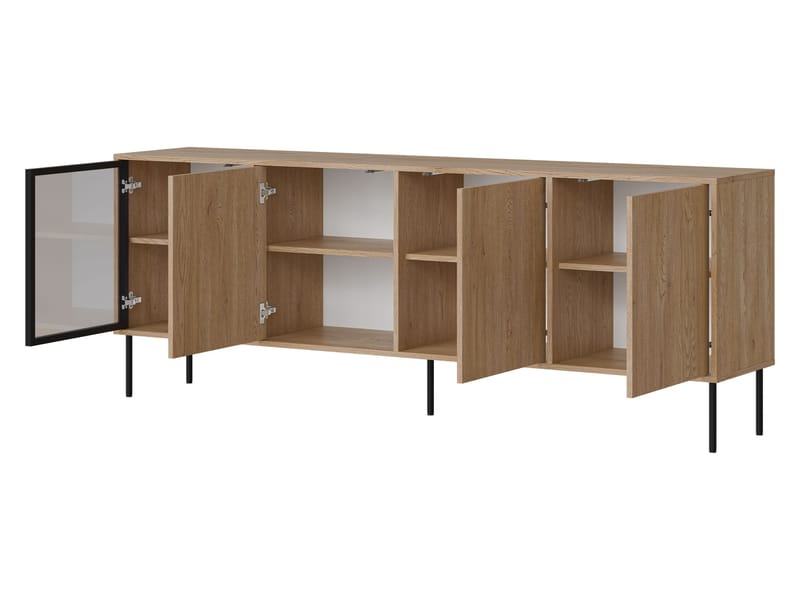 Claven skjenk 200 cm - beige - Oppbevaring - Oppbevaringsmøbler - Sideboard & skjenk