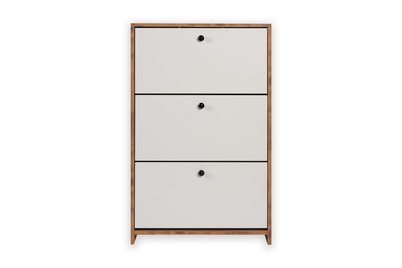 Comfortale Skoskap 26 cm - Hvit/Mintgrønn/Lysfarget tre - Oppbevaring - Skap - Oppbevaringsskap