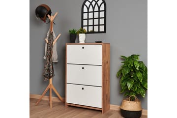 Comfortale Skoskap 26 cm - Hvit/Mintgrønn/Lysfarget tre - Oppbevaring - Skap - Oppbevaringsskap